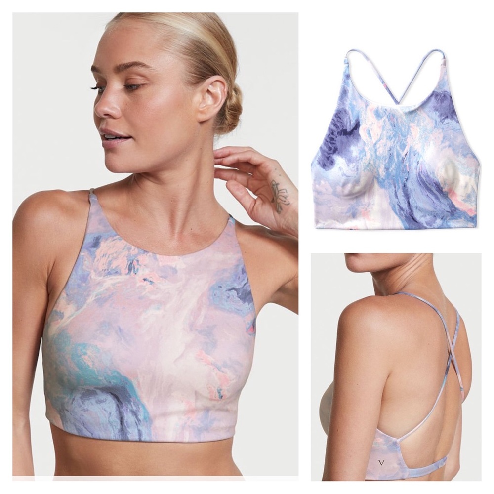 Victoria’s Secret cotton candy marble tie dye bra top